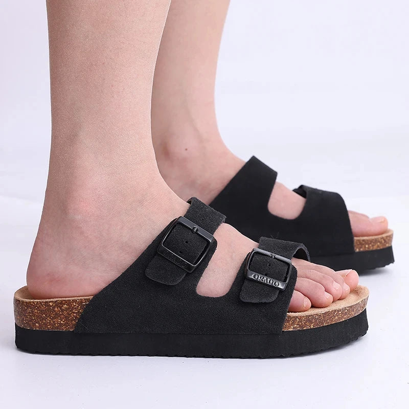 UrbanCork Siena — Double Strap Cork Sandal